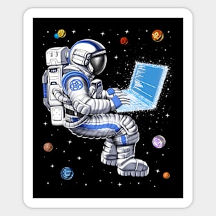 Space Astronaut Programmer Sticker